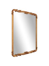 Vierkante barokke wandspiegel Francesca, Lijst: gecoat MDF, Goudkleurig, B 53 x H 66 cm