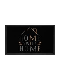 Wycieraczka z poliamidu Home Sweet Home, Czarny, szary, beżowy, S 45 x D 75 cm