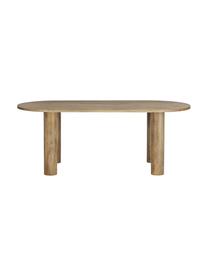 Tavolo ovale in legno di mango massiccio Grow, 200 x 90 cm, Legno di mango, Legno di mango, Larg. 200 x Prof. 90 cm