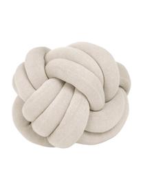 Coussin nœud Twist, Beige clair, Ø 30 cm