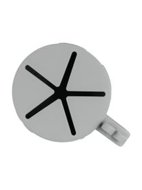 Snackbecher Peekaboo in Grau, 100 % Silikon, Grau, Ø 8 x H 7 cm