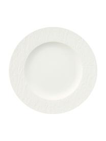 Vajilla de porcelana Rock, 2 comensales (6 pzas.), Porcelana, Blanco, Set de diferentes tamaños