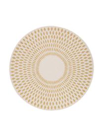 Runder In- & Outdoor-Teppich Diamond in Sisal-Optik, 100% Polypropylen, Gelb, Cremeweiß, Ø 160 cm (Größe L)