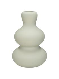 Vaso di design in forma organica in gres bianco crema Fine, Gres, Bianco crema, Ø 14 x Alt. 20 cm