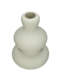 Design-Vase Fine in organischer Form in Cremeweiss, Steingut, Cremeweiss, Ø 14 x H 20 cm