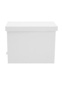 Hängeregister-Box Johan mit acht Hängemappen, Organizer: Fester, laminierter Karto, Weiß, B 19 x H 27 cm