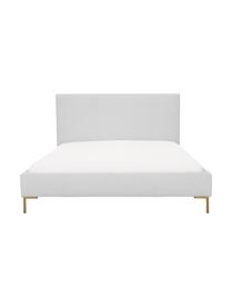 Čalouněná postel Peace, Světle šedá, Š 180 cm, D 200 cm