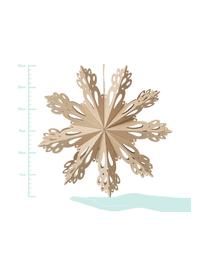 Závěsná dekorace Snowflake, Papír, Béžová, Ø 30 cm