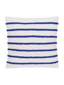 Dwustronna poszewka na poduszkę z haftem Blah Blah, 100% bawełna, Biały, wielobarwny, S 45 x D 45 cm