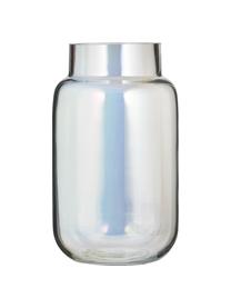 Grand vase irisé en verre Lasse, Verre, Transparent, irisé, Ø 13 x haut. 22 cm