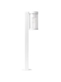 Dimbare outdoor vloerlamp Coupar, Diffuser: kunststof, Wit, Ø 14 x H 80 cm