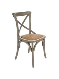 Silla Cross, Estructura: madera de abedul, Asiento: ratán natural, acabado de, Madera de abedul, An 46 x Al 87 cm