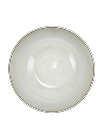 Ciotola da zuppa bowl in gres beige fatta a mano Thalia 2 pz, Gres, Beige, Ø 18 x Alt. 6 cm