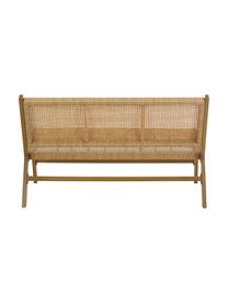 Zahradní lavička s pleteninou z umělé hmoty Palina, Hnědá, Š 121 cm, V 75 cm