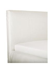 Gestoffeerd bed Feather met opbergruimte in beige, Frame: massief grenenhout en pla, Bekleding: polyester (gestructureerd, Geweven stof beige, 160 x 200 cm