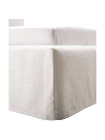 Polsterbett Feather mit Stauraum, Bezug: Polyester (Strukturstoff), Korpus: Massives Kiefernholz und , Webstoff Beige, B 160 x L 200 cm