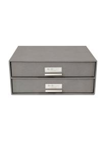 Büro-Organizer Birger, Organizer: Fester, laminierter Karto, Hellgrau, Silberfarben, B 33 x H 14 cm