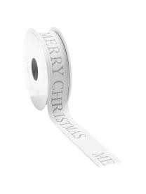 Nastro regalo Textire, Poliestere, Bianco, argentato, Larg. 3 x Lung. 1500 cm
