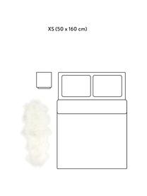 Jehněčí kůže s dlouhým vlasem Ella, Bílá, Š 50 cm, D 160 cm