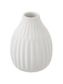 Komplet wazonów z porcelany Palo, 3 elem., Porcelana, Biały, nieszkliwiona szorstka powierzchnia, Komplet z różnymi rozmiarami