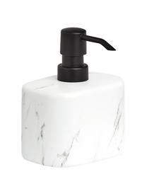 Keramický dávkovač mýdla Marble, Bílá, mramorovaná, Š 11 cm, V 13 cm