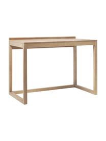 Schreibtisch Fenja aus massivem Mangoholz, Massives Mangoholz, Helles Holz, B 110 x H 80 cm