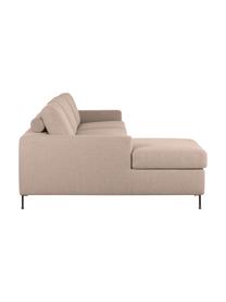 Rozkládací pohovka s matrací Cucita (3místná), Taupe, Š 274 cm, H 164 cm, levé rohové provedení