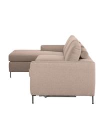 Rozkládací pohovka s matrací Cucita (3místná), Taupe, Š 274 cm, H 164 cm, levé rohové provedení