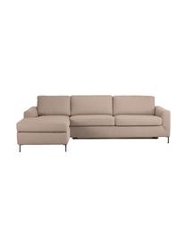 Rozkládací pohovka s matrací Cucita (3místná), Taupe, Š 274 cm, H 164 cm, levé rohové provedení