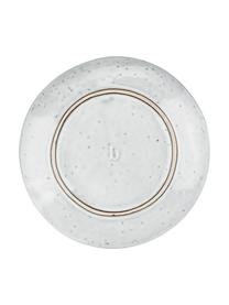 Assiette à dessert faite à la main Nordic Sand, 4 pièces, Grès cérame, Gris/beige, Ø 20 x haut. 3 cm