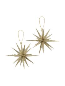 Baumanhänger-Set Tove, 2 Stück, Goldfarben, Ø 15 x H 15 cm