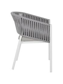 Krzesło ogrodowe Florencia, Stelaż: aluminium malowane proszk, Biały, S 60 x W 80 cm