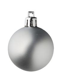 Set palline di Natalie 46, Plastica infrangibile, Argento, Set in varie misure