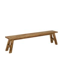 Ławka z drewna tekowego z recyklingu Lawas, Naturalne drewno tekowe, Drewno tekowe, S 180 x H 45 cm