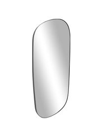 Specchio da parete dalla forma curva Oiva, Retro: pannello di fibra a media, Superficie dello specchio: lastra di vetro, Nero, Larg. 75 x Alt. 150 cm