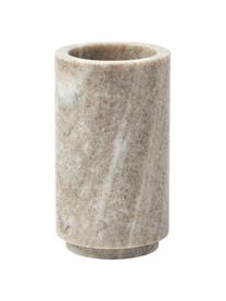 Mramorový kelímek na zubní kartáčky Simba, Mramor, Béžová, mramorovaná, Ø 8 cm, V 14 cm