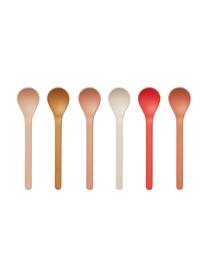 Set de cucharas Erin, 6 uds., Plástico, Rosa, An 3 x L 15 cm