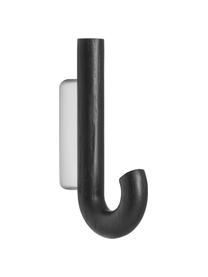 Colgador de madera de roble Umbrella, diferentes tamaños, Anclaje: acero recubierto, Negro, plateado, An 13 x Al 19 cm