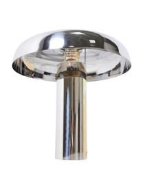 Lámpara de noche Mushroom, Lámpara: acero cromado, Cable: plástico, Cromo, Ø 39 x Al 38 cm