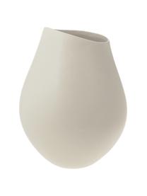 Jarrón artesanal de gres Opium, Gres, Blanco crema, Ø 26 x Al 39 cm