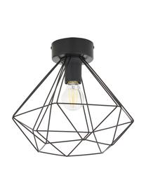 Stropná lampa Tarbes, Čierna, Ø 33 x V 28 cm
