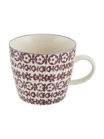 Tassen Karine mit kleinem Muster, 4er-Set, Steingut, Bunt, gemustert, Ø 10 x H 8 cm, 300 ml
