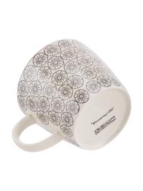 Tassen Karine mit kleinem Muster, 4er-Set, Steingut, Bunt, gemustert, Ø 10 x H 8 cm, 300 ml