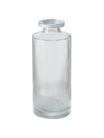 Kleines Vasen-Set Adore aus Glas, 3-tlg., Glas, Transparent mit Silberrand, Ø 5 x H 13 cm