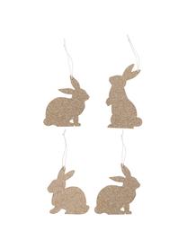 Deko-Anhänger-Set Hula, 16-tlg., Beutel: Papier, Jute, Goldfarben, Set mit verschiedenen Größen
