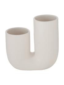 Vase design en grès cérame Filicio, 2 élém., Grès cérame, Blanc, larg. 17 x haut. 17 cm