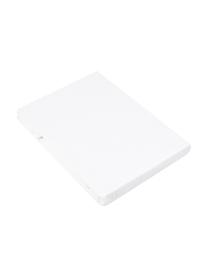 Boxspring-Spannbettlaken Comfort in Weiß, Baumwollsatin, Webart: Satin, Weiß, B 200 x L 200 cm
