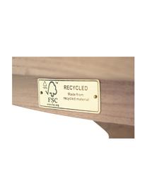 Mesa de comedor redonda Rift, tablero de madera de teca reciclada, Teca reciclada y certificado FSC, Teca reciclada, Ø 135 x Al 76 cm