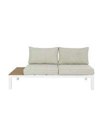 Garten-Lounge-Set Elias, 4-tlg., Gestell: Aluminium, pulverbeschich, Sitzfläche: Sperrholz, beschichtet, Weiß, Teakholz, Beige, Set mit verschiedenen Größen
