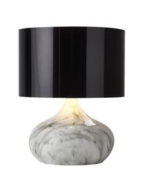 Lampa stołowa Mamo, Czarny, biały, marmurowy, Ø 31 x W 38 cm